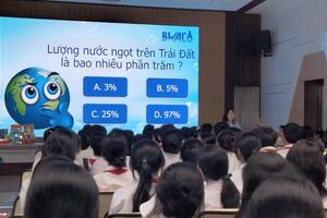 HỌC SINH THAM QUAN NHÀ MÁY NƯỚC HỒ ĐÁ DEN